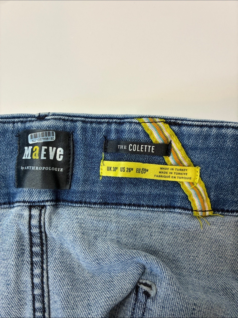 Maeve Anthropologie Colette Cropped Wide Leg High Rise Jeans 26W - Picture 9 of 11